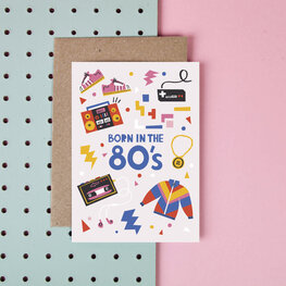 Rumble Cards Carte de souhaits -  Born in the 80's