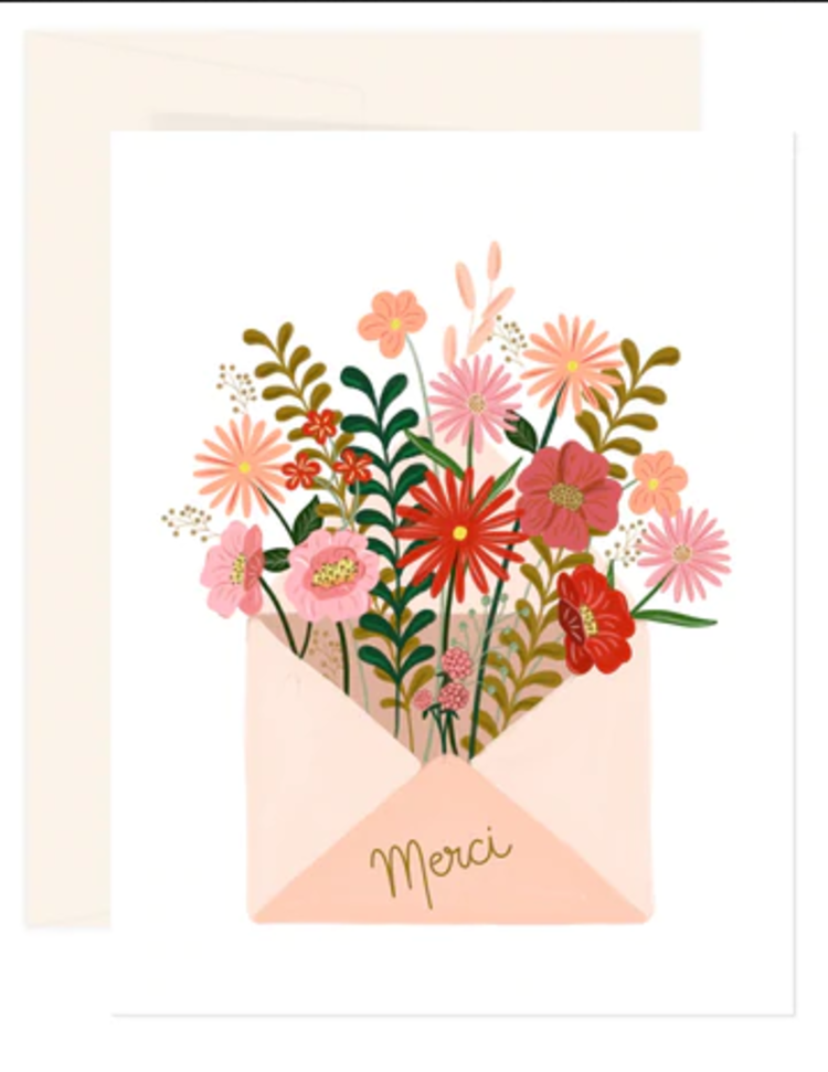 Paige &Willow Carte de souhaits -  Enveloppe Merci