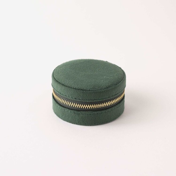 Lover's tempo Boîte à bijoux J'adore! - Ronde - Vert Forêt