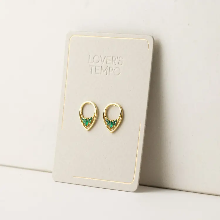 Lover's tempo Boucles d'oreilles Aria - Emeraude