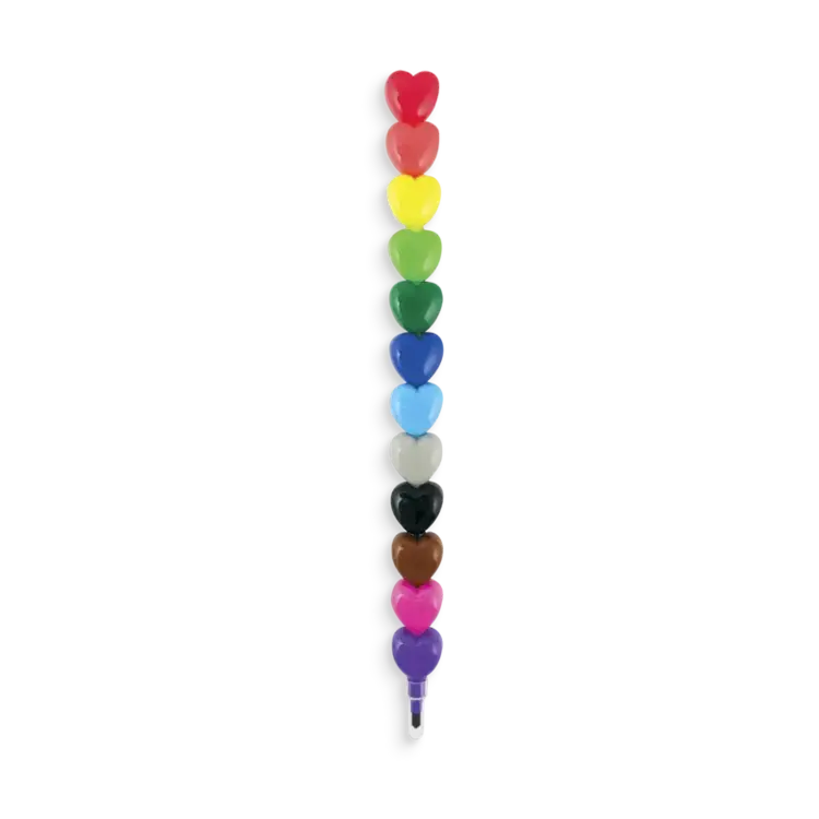 Ooly Crayons à empiler - Coeur