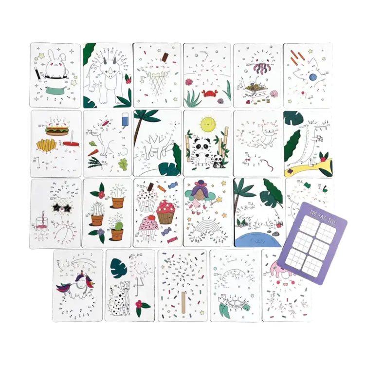 Ooly Jeu - Cartes de points à relier