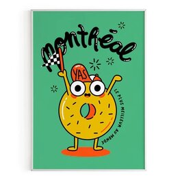 Club Pastel Affiche  8,5” x 11” - Bagel de course
