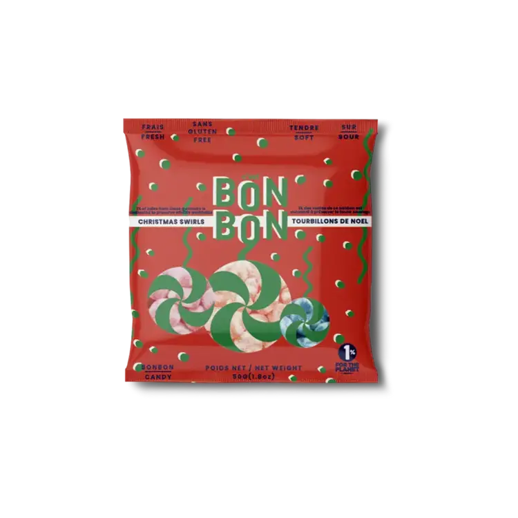 La boîte à bonbons Boîte à bonbons - 50gr - Tourbillons de Nöel