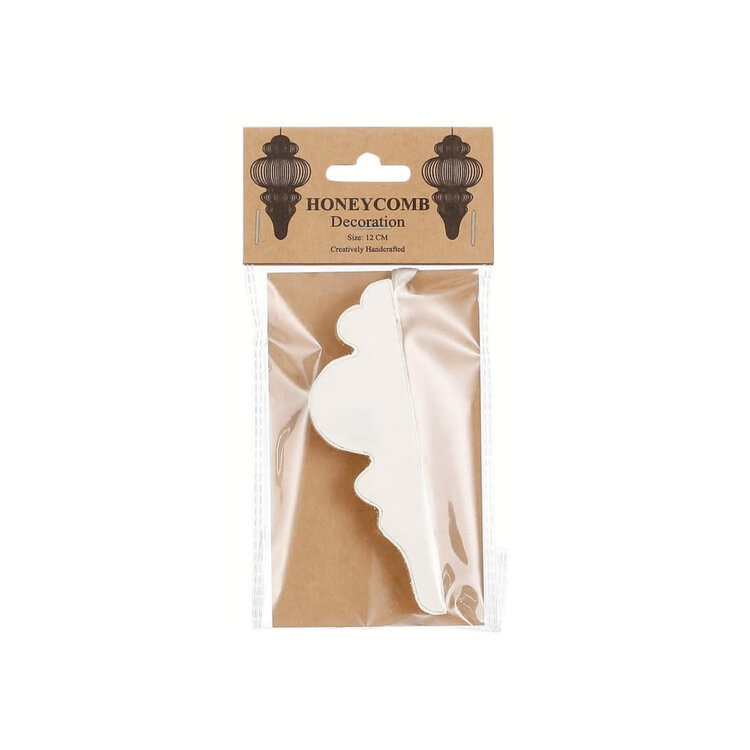 Modus Lifestyle Ornement de Noël alvéolé - Crème