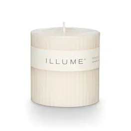 Illume Chandelle en forme de pilier 3'' - Winter White