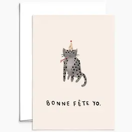 Mimi & August Carte de souhaits -  Bonne fête Yo