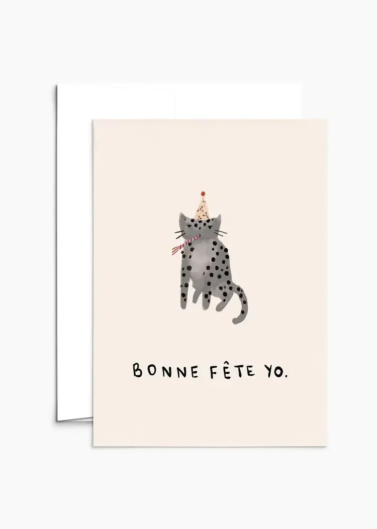Mimi & August Carte de souhaits -  Bonne fête Yo