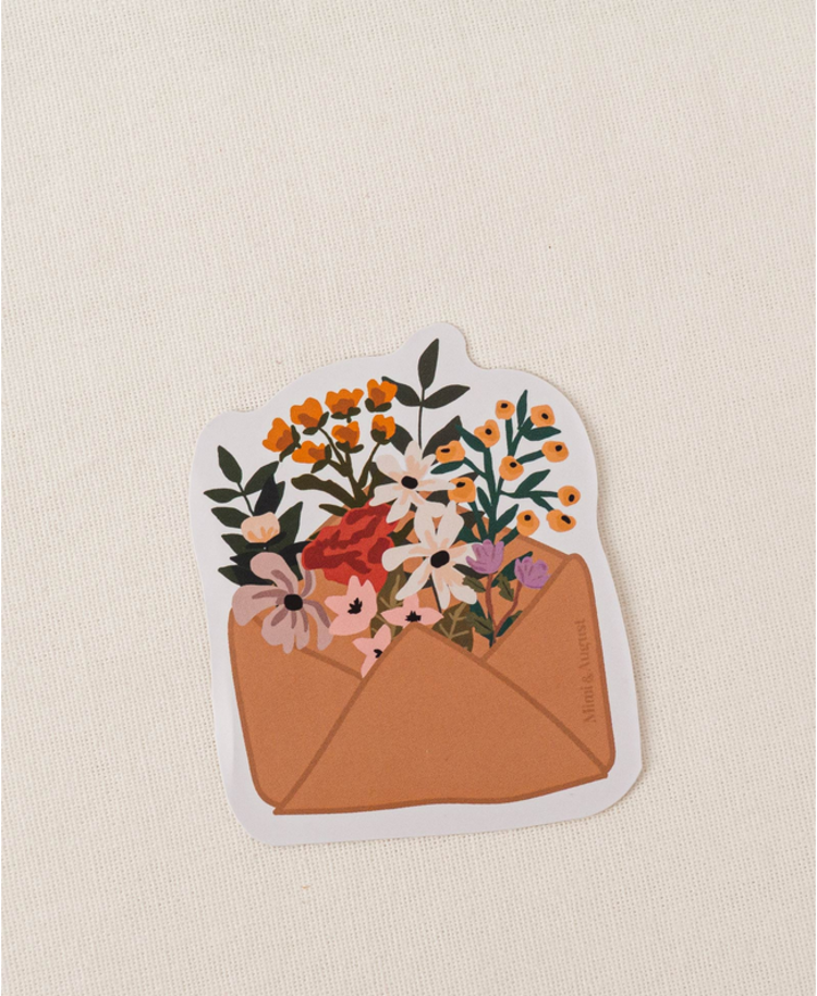 Mimi & August Autocollant -  Enveloppe de fleurs