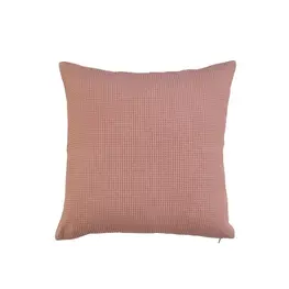 Creative Coop Coussin lin et coton - Rose
