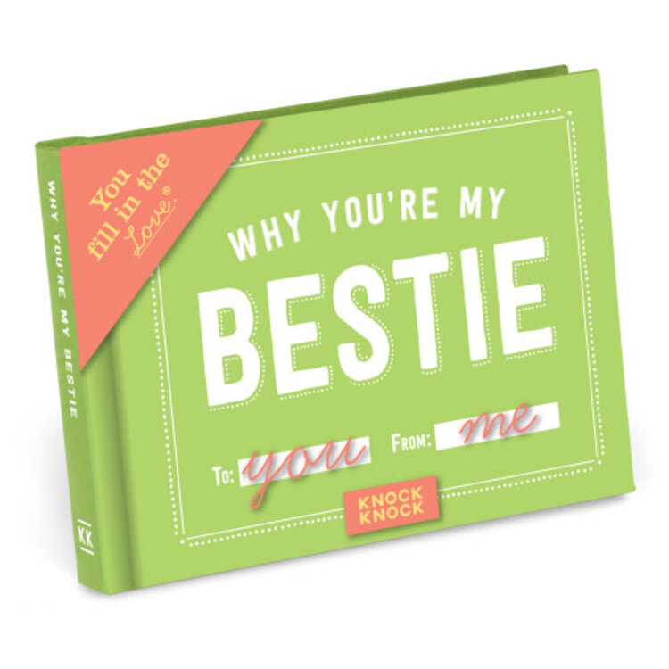 Knock Knock Why You're My Bestie - Livre à compléter