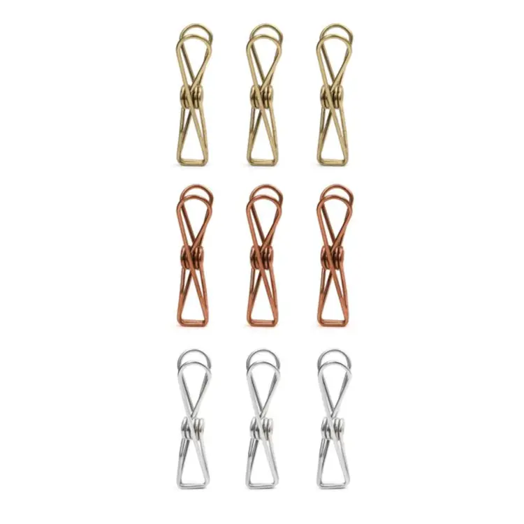 Kikkerland Clip métallique - Argent