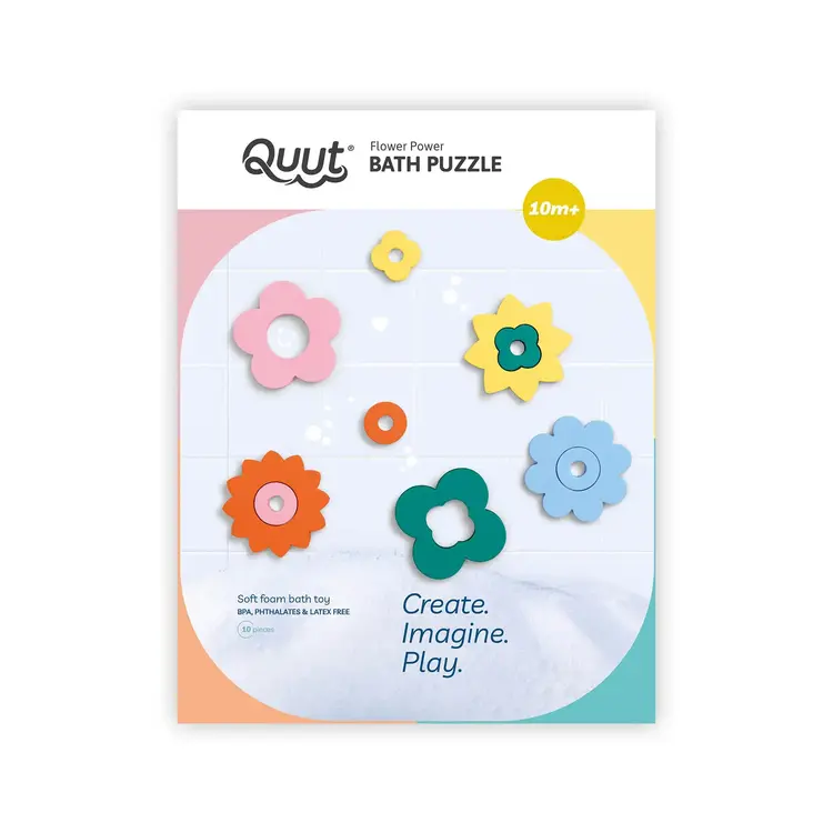 Quut Jeu de bain en mousse - Flower Power