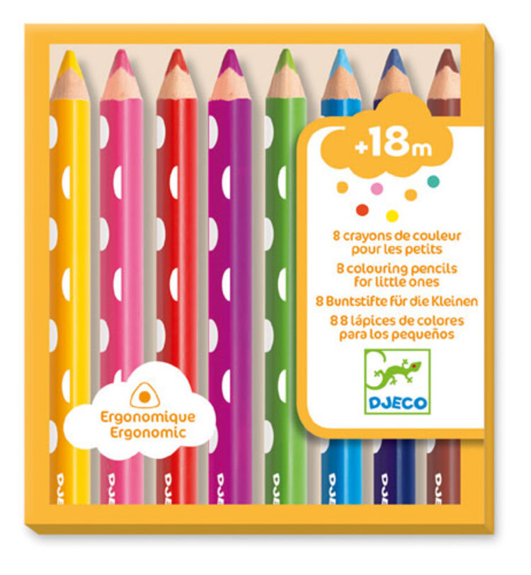 Djeco Crayons de couleur pour les petits (8)