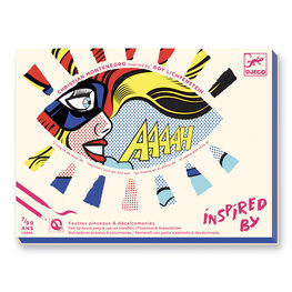 Djeco Activité de coloriage et de décalcomanies - Pop Art