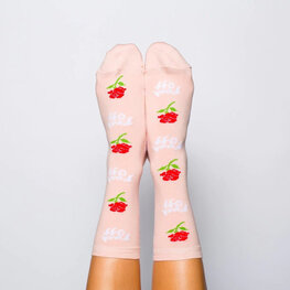 Yellow Owl Workshop Chaussettes femme - Fuck Off Rose