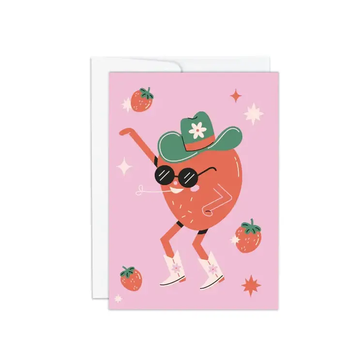 Club Pastel Carte de souhaits - Strawberry Swing