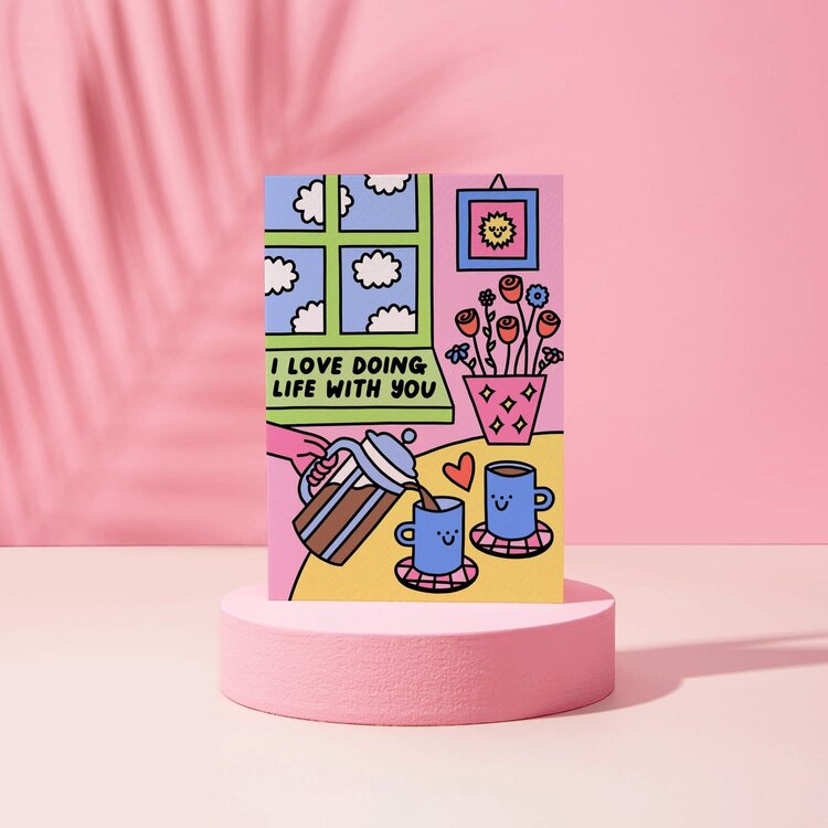 Rumble Cards Carte de souhaits - I Love Doing Life With You