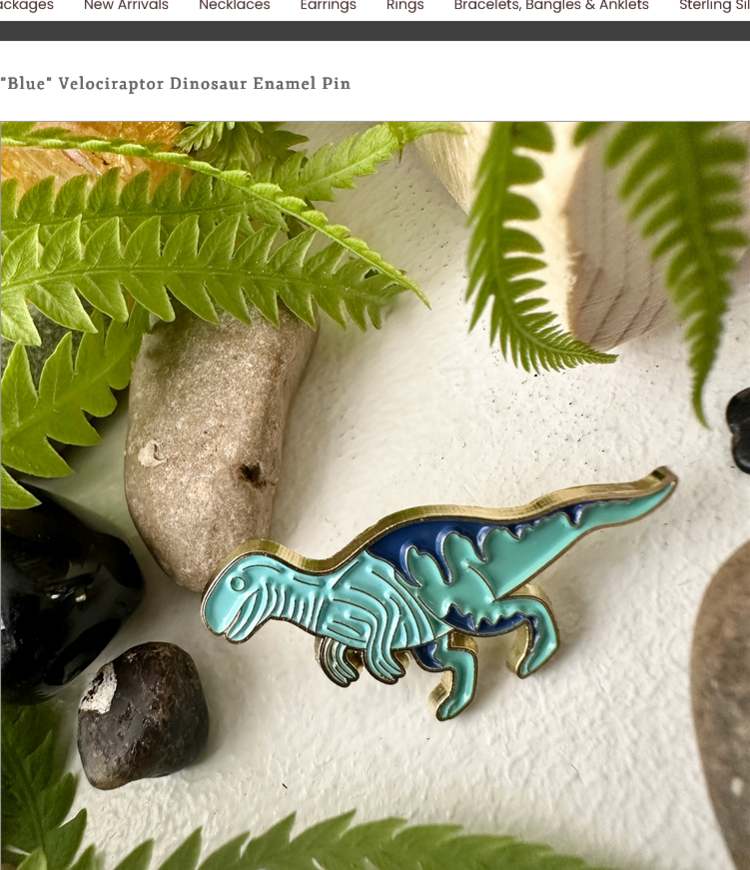 Pika & Bear Épinglette - Vélociraptor