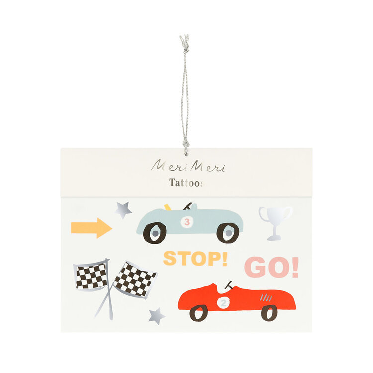 Meri Meri Tatouages - Voiture de course