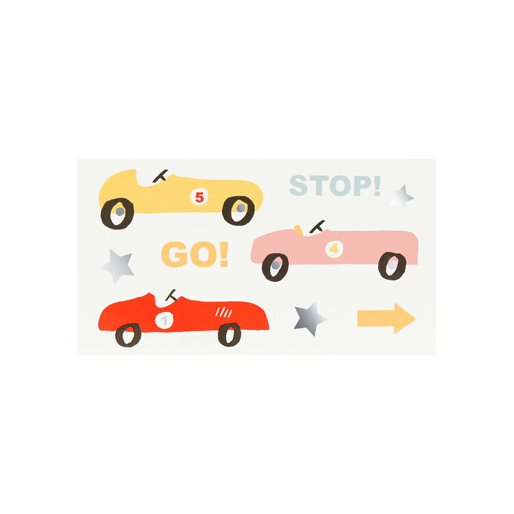 Meri Meri Tatouages - Voiture de course