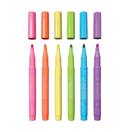 Ooly Surligneurs pastel parfumés (6) - Yummy