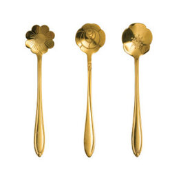 Creative Coop Trio de cuillères - Fleurs