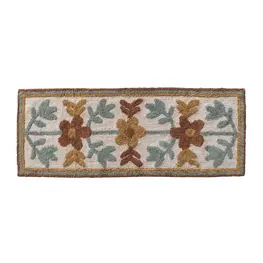 Creative Coop Tapis fleurs - 2' x 5'