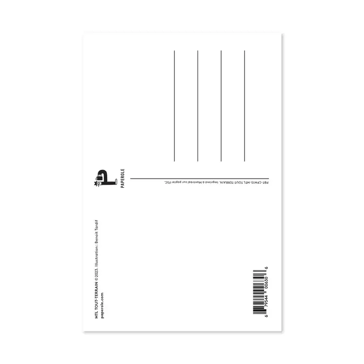 Paperole Carte postale -  MTL TOUT TERRAIN