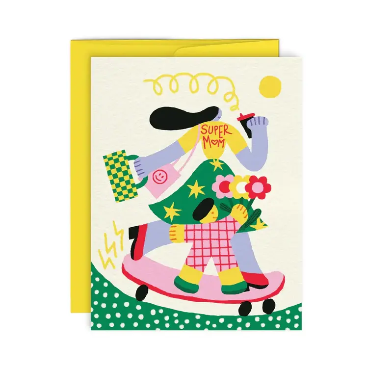 Paperole Carte de souhaits - SUPER MOM