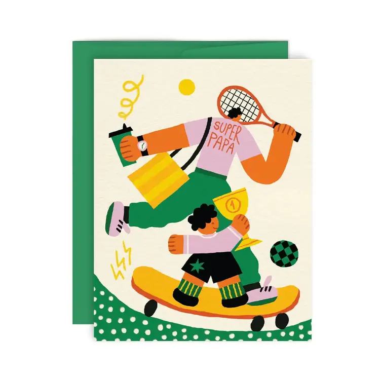 Paperole Carte de souhaits - Super papa