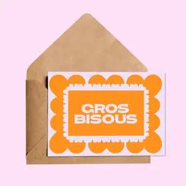 Sylvie Simplicité Carte de souhaits - Gros Bisous