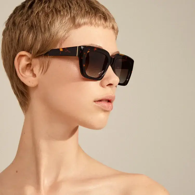 Pilgrim Lunettes de soleil - Jogli - Brun & Or