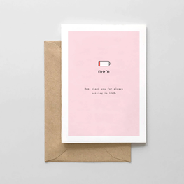 Spaghetti & Meatballs Carte de souhaits -  Mom Battery