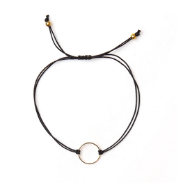 Si simple Bracelet - Marilou - Or - Noir