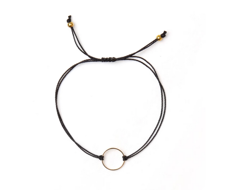 Si simple Bracelet - Marilou - Or - Noir