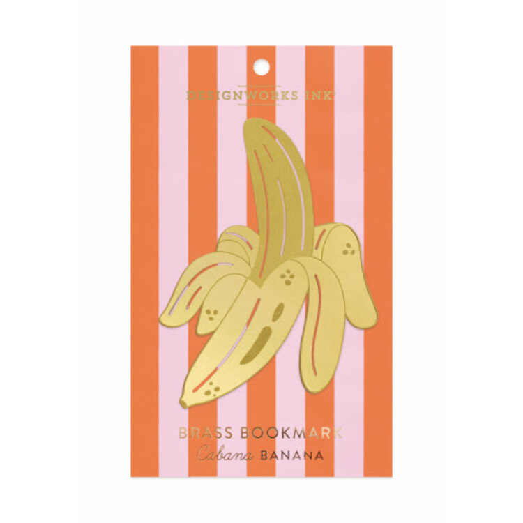 Designworks Ink Marque-page en laiton - Cabana Banana