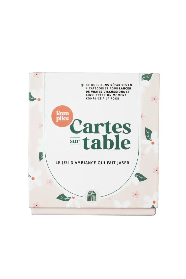 La Komplice Cartes sur table - Jeu conversationnel