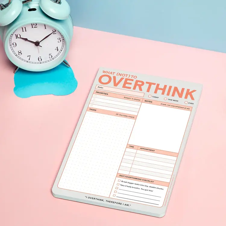 Knock Knock Bloc-notes autocollant - Overthink