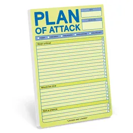 Knock Knock Bloc-notes autocollant - Plan of Attack