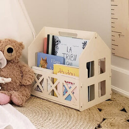 Abricotine Maisonnette bibliothèque