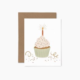 Papier Fleuri Co Carte de souhaits - Cupcake