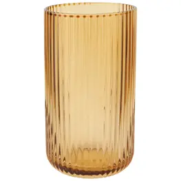 Danica Grand verre cannelé - Ambre