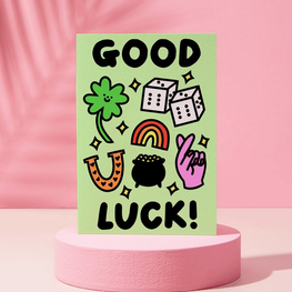 Rumble Cards Carte de souhaits - Good luck