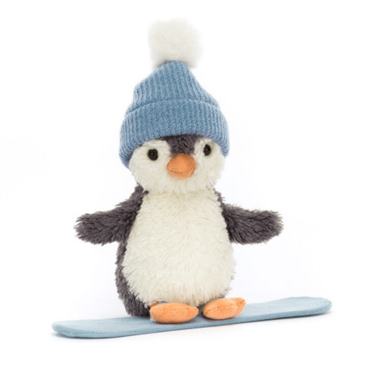 Jellycat Peluche - Pingouin en planche à neige