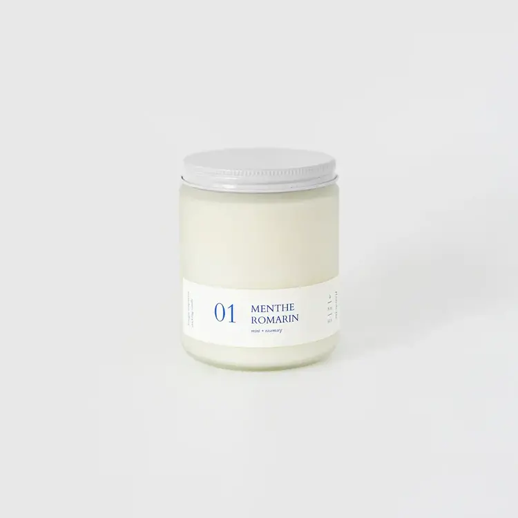 Flambette Bougie crépitante - Menthe + Romarin - 8oz