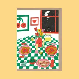 Rumble Cards Carte de souhaits -  Souper romantique