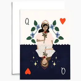 Mimi & August Carte de souhaits - Dame de coeur