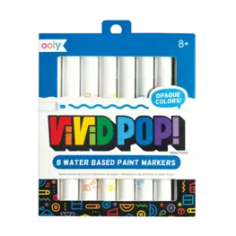 Ooly Vivid Pop - Marqueurs à base d'eau - 8 couleurs