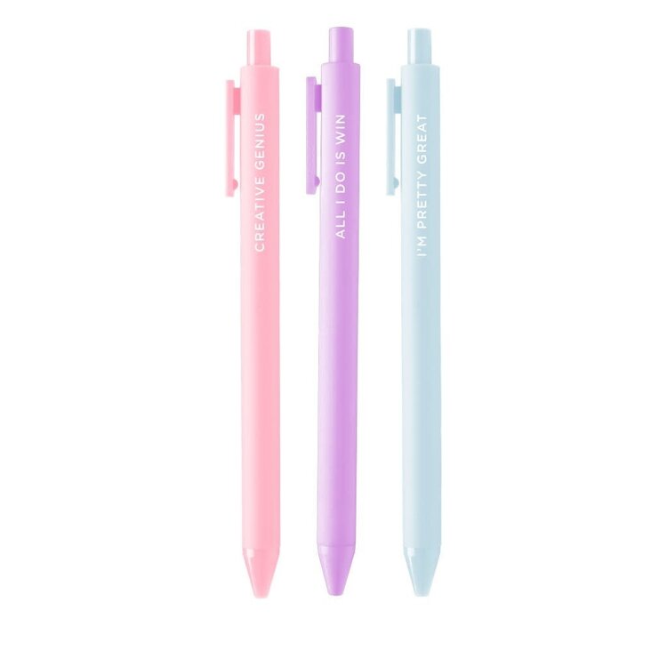 Talking out of turn Ensemble de stylos Jotter-  Feeling myself